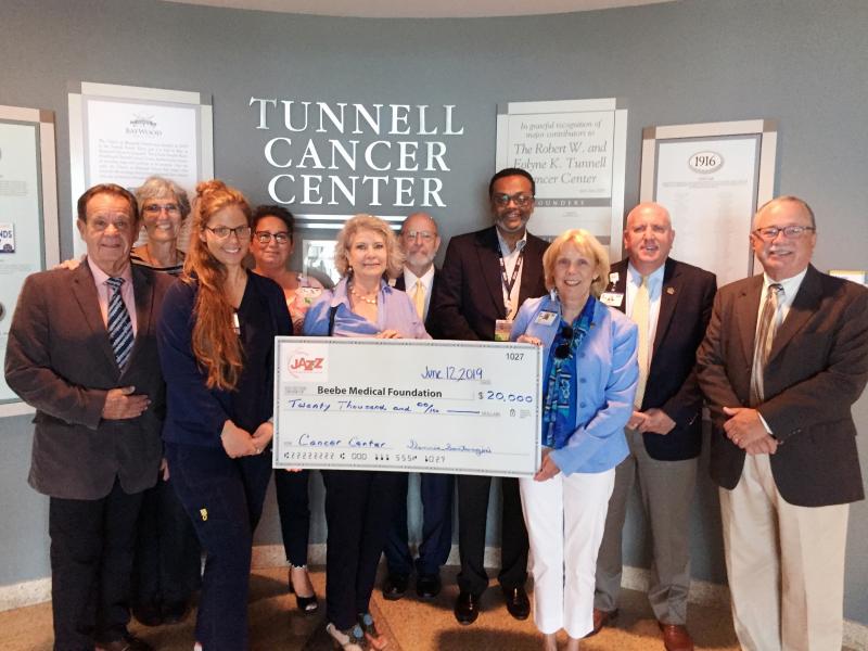 Rehoboth Jazz Festival donates 20K to Beebe for cancer center Cape